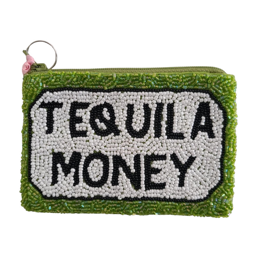 Tequila Money Beaded Coin Purse