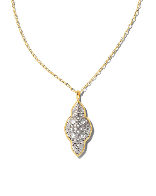 Kendra Scott Abbie Long Pendant Necklace in Mixed Metal