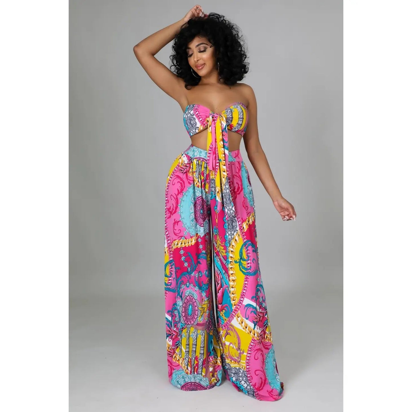 Act Up Two Piece Fab Summer Outfit Set