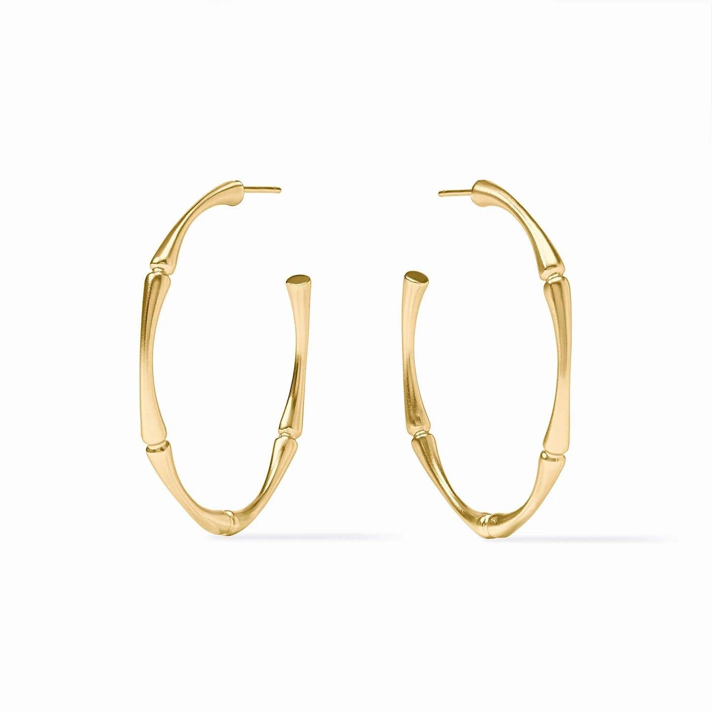 Julie Vos Gold  Bamboo Hoop Earring Large