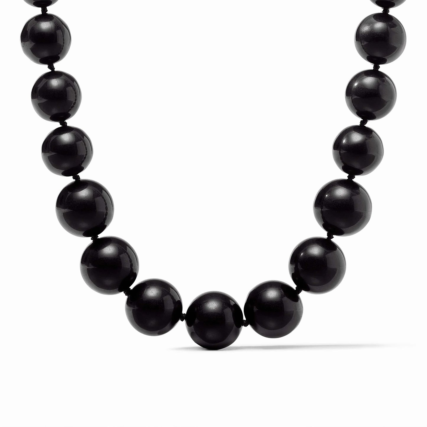 Julie Vos Bonbon Statement Necklace Obsidian Black