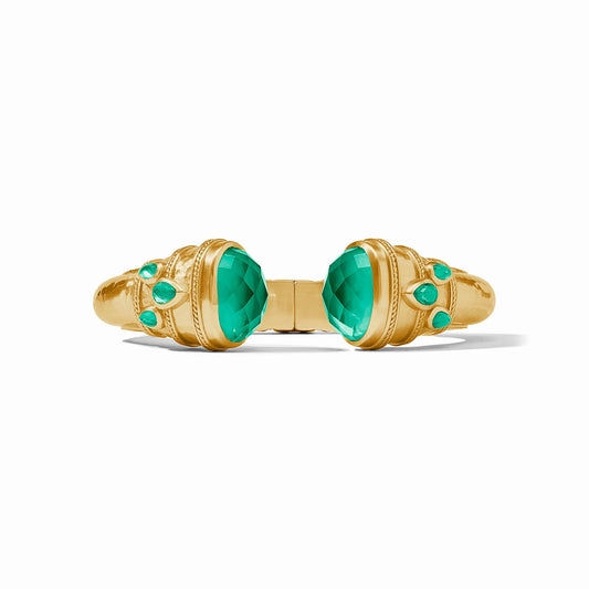 Julie Vos Cannes Cuff Iridescent Emerald Green