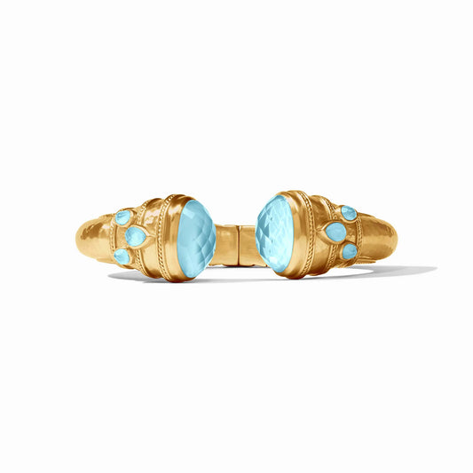 Julie Vos Cannes Cuff Iridescent Capri Blue