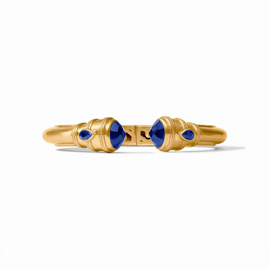 Julie Vos Cannes Demi Cuff Iridescent Sapphire Blue