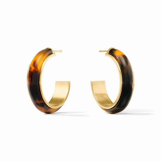 Julie Vos Carnaby Hoop Tortoiseshell