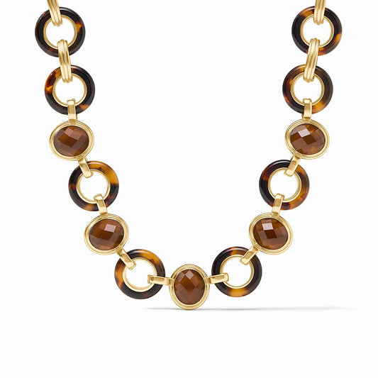 Julie Vos Carnaby Stone Necklace Tortoiseshell