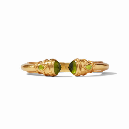 Julie Vos Cannes Demi Cuff Iridescent Jade Green