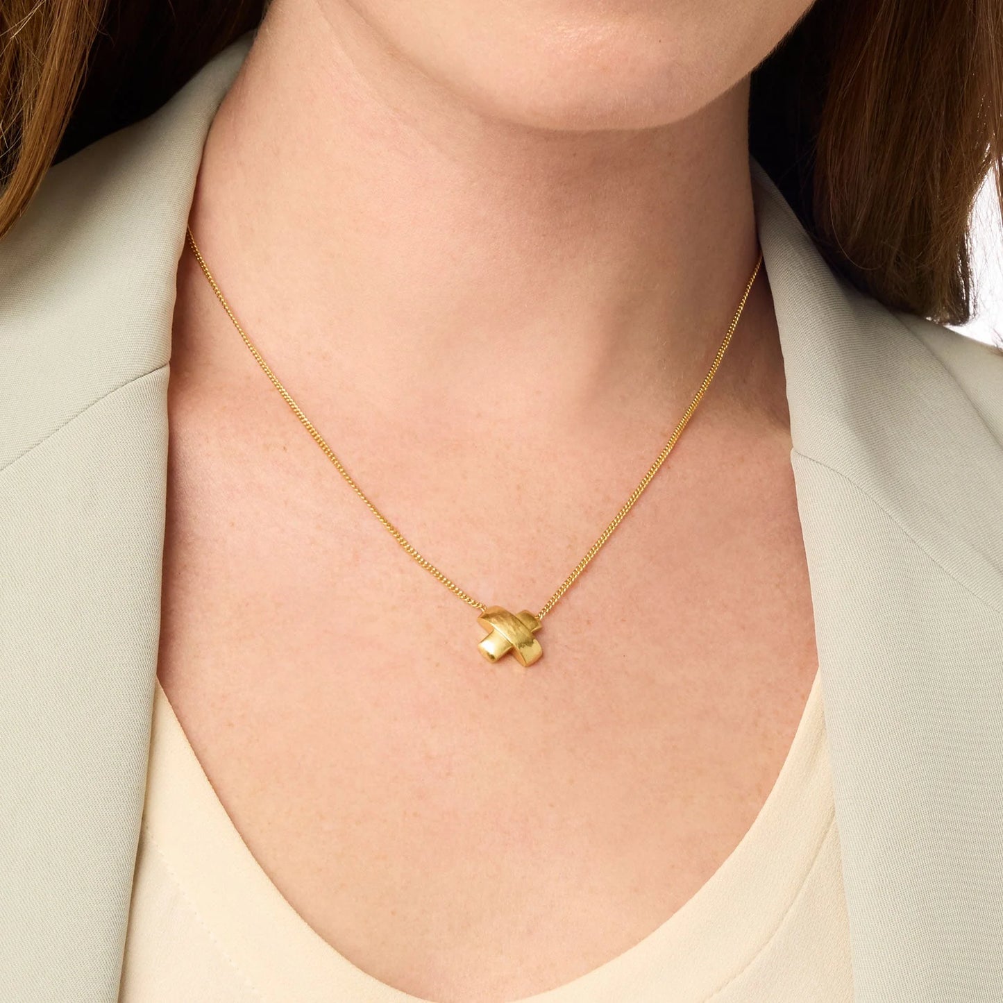 Julie Vos Catalina X Delicate Necklace Gold