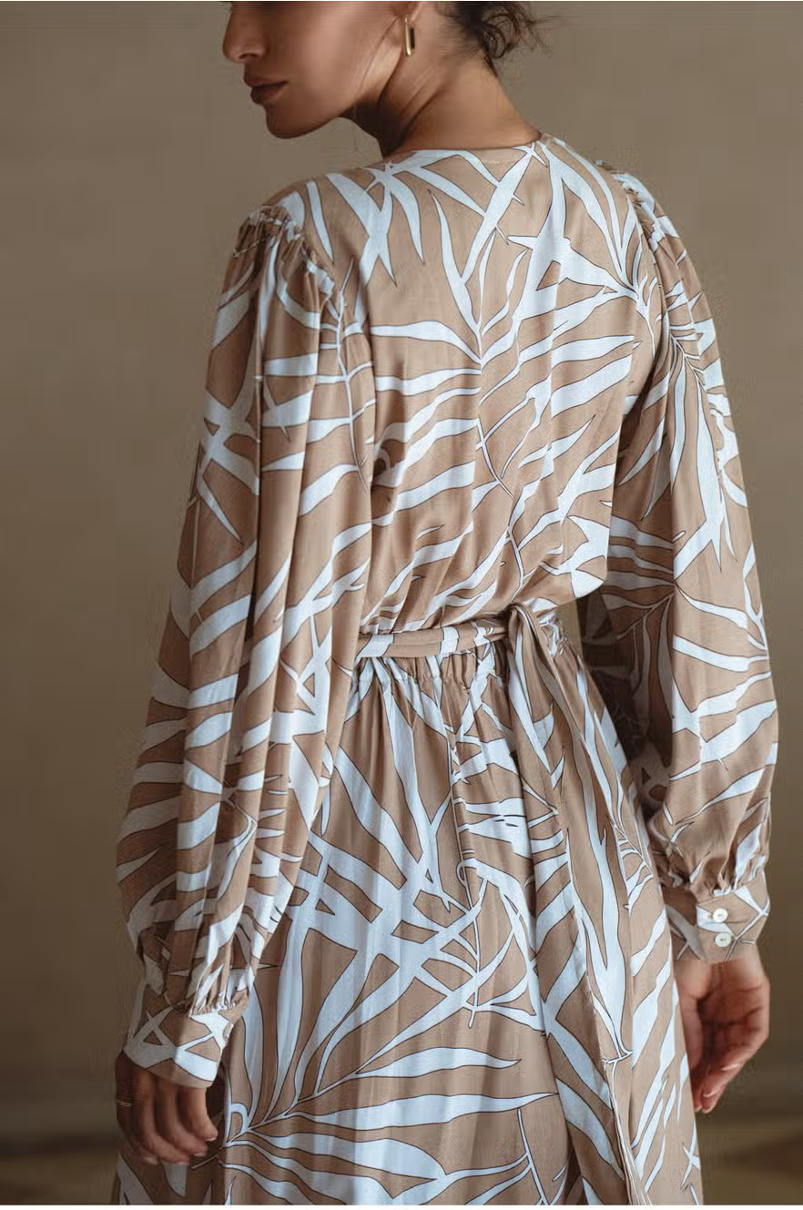 Celeste Wrap Midi Dress