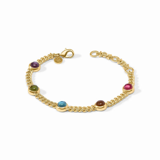 Julie Vos Dolce Delicate Bracelete In Iridescent Multi-Stone