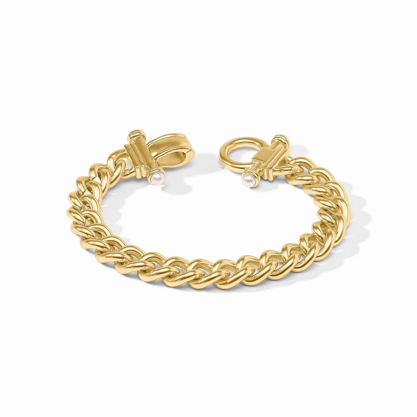 Julie Vos Dolce Demi Link Bracelet Gold Pearl
