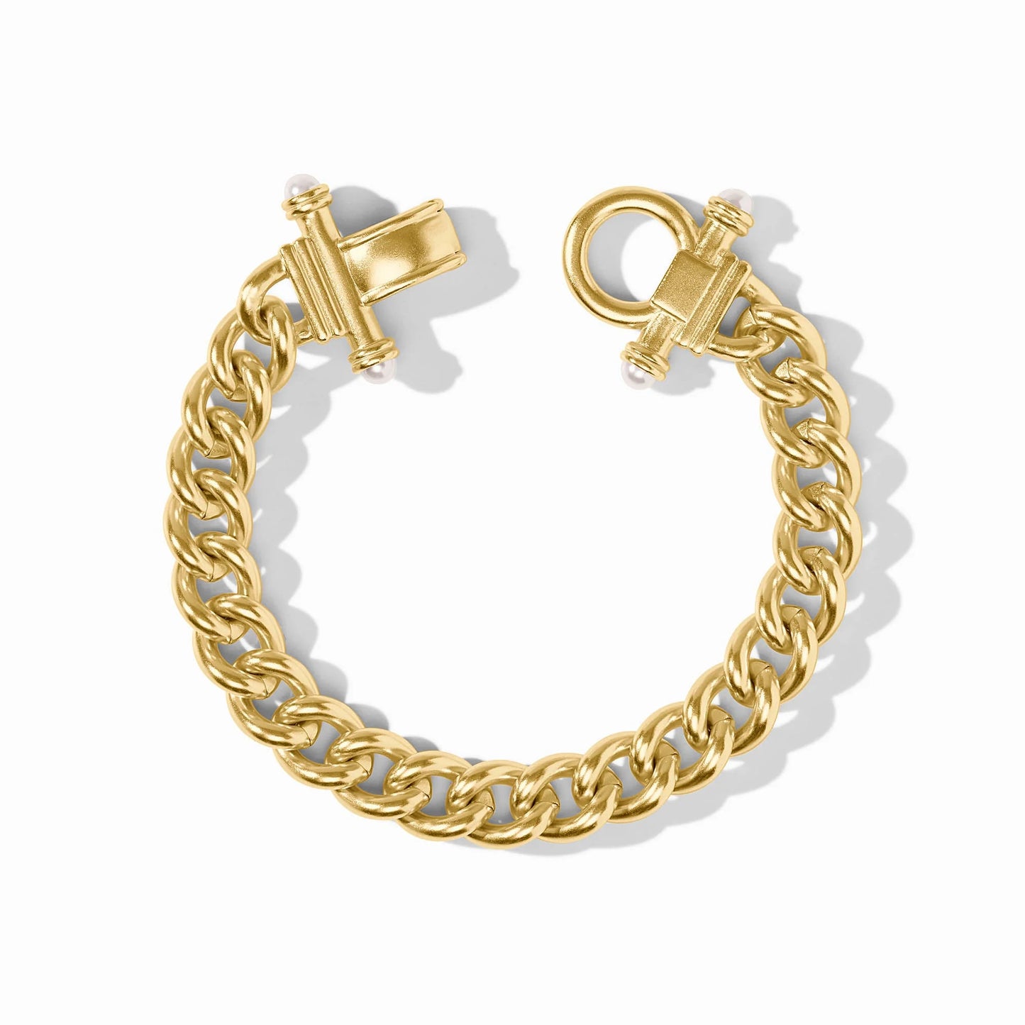 Julie Vos Dolce Demi Link Bracelet Gold Pearl