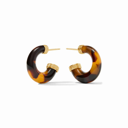 Julie Vos Madison Statement Hoop Tortoiseshell Small