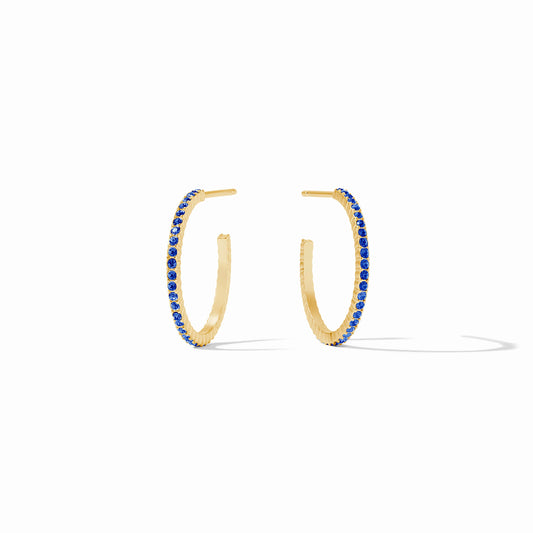 Julie Vos Windsor Hoop in Sapphire Blue