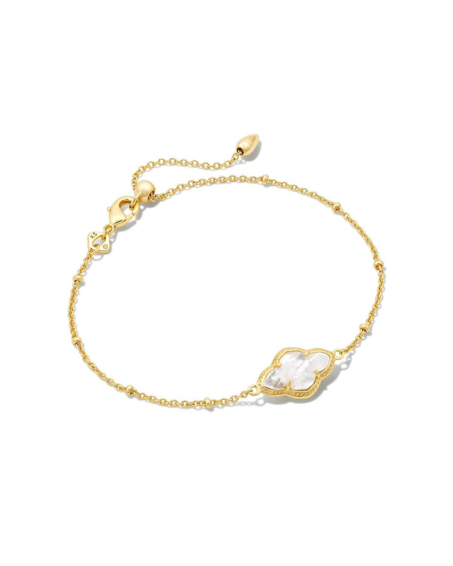 Kendra Scott Abbie Satellite Chain Bracelet Gold Mother Of Pearl