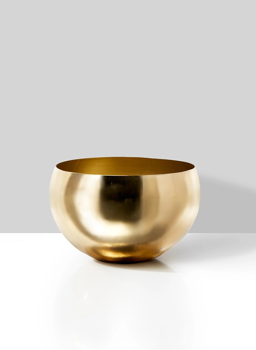 Gold Bowl Mini Vase