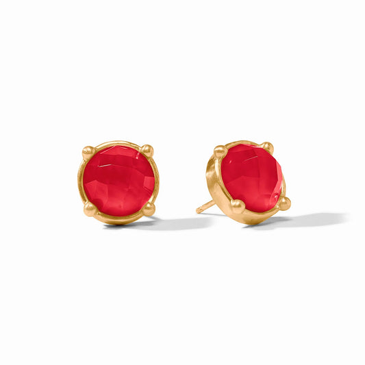 Julie Vos Honey Stud In Iridescent Strawberry