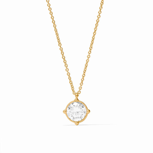 Julie Vos Honeybee Solitaire Necklace Cubic Zirconia