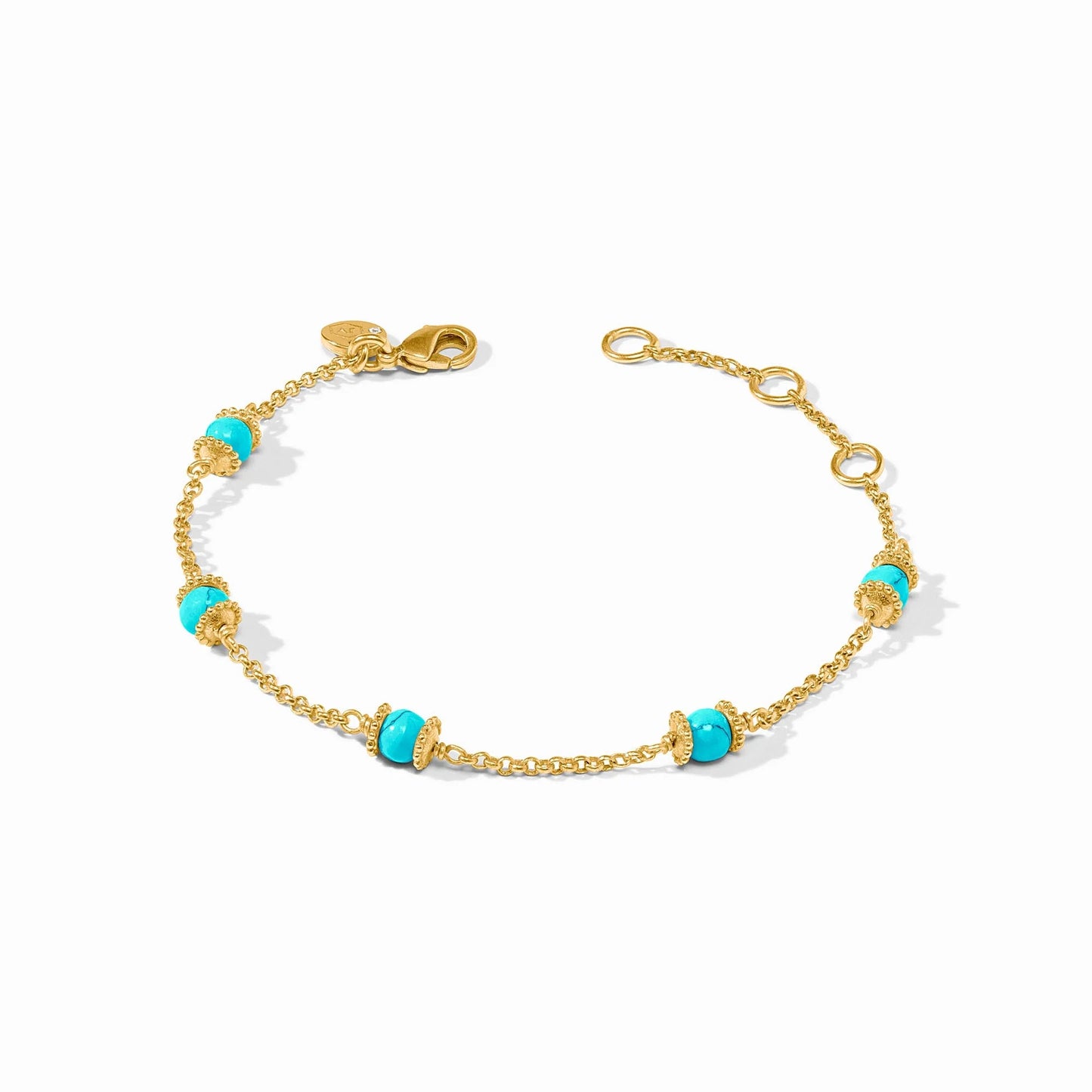 Julie Vos Hydra Delicate Bracelete In Turquoise Blue