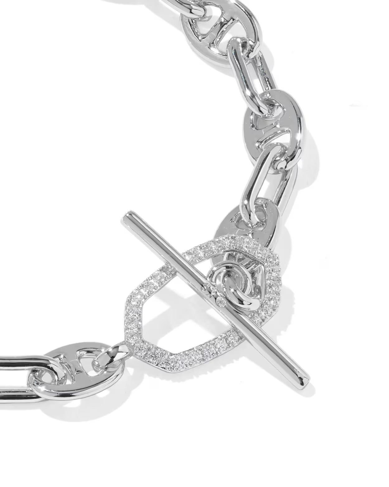 Kendra Scott Elaina Toggle Silver Link And Chain Bracelet