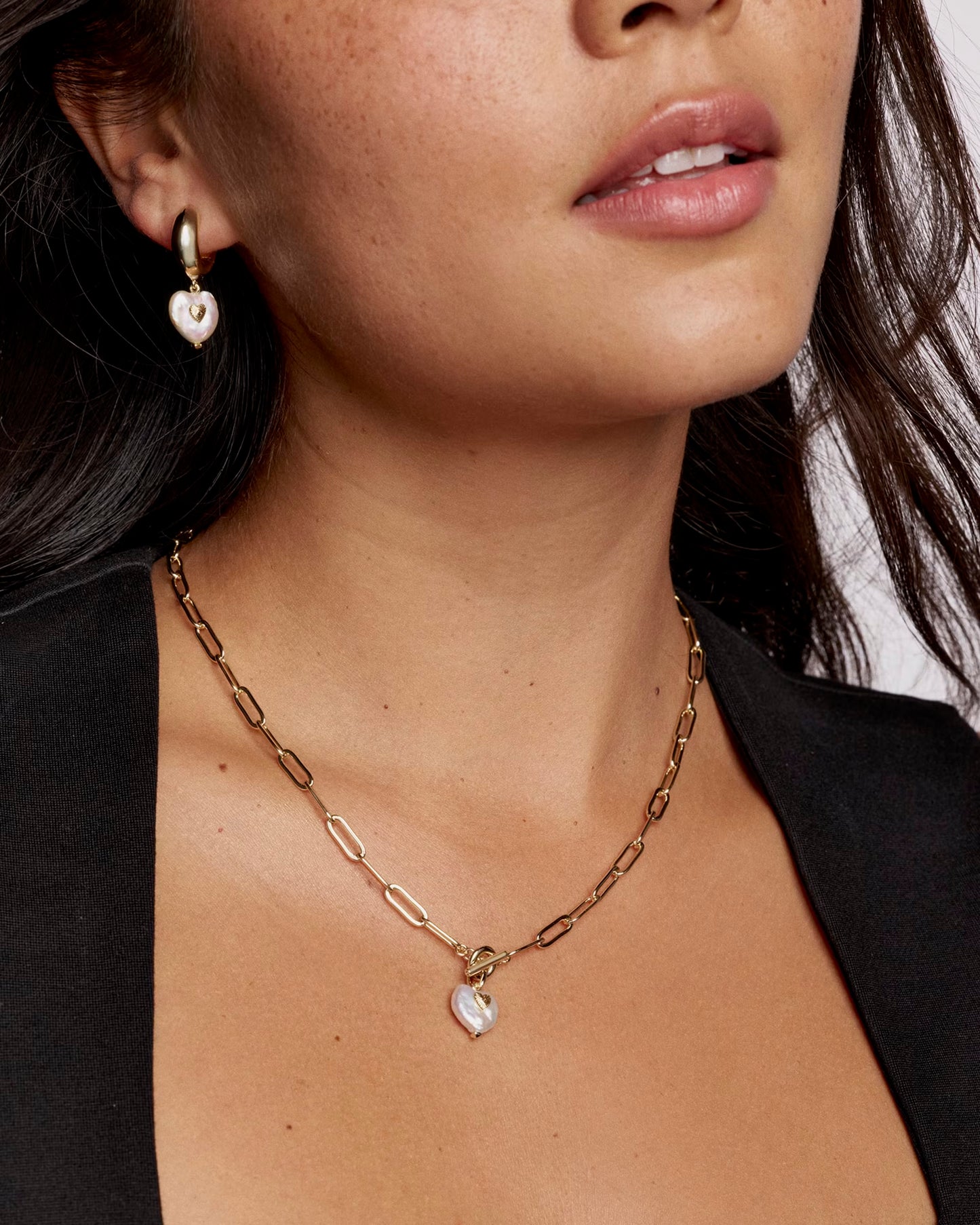 Sasha Heart Gold Link and Chain