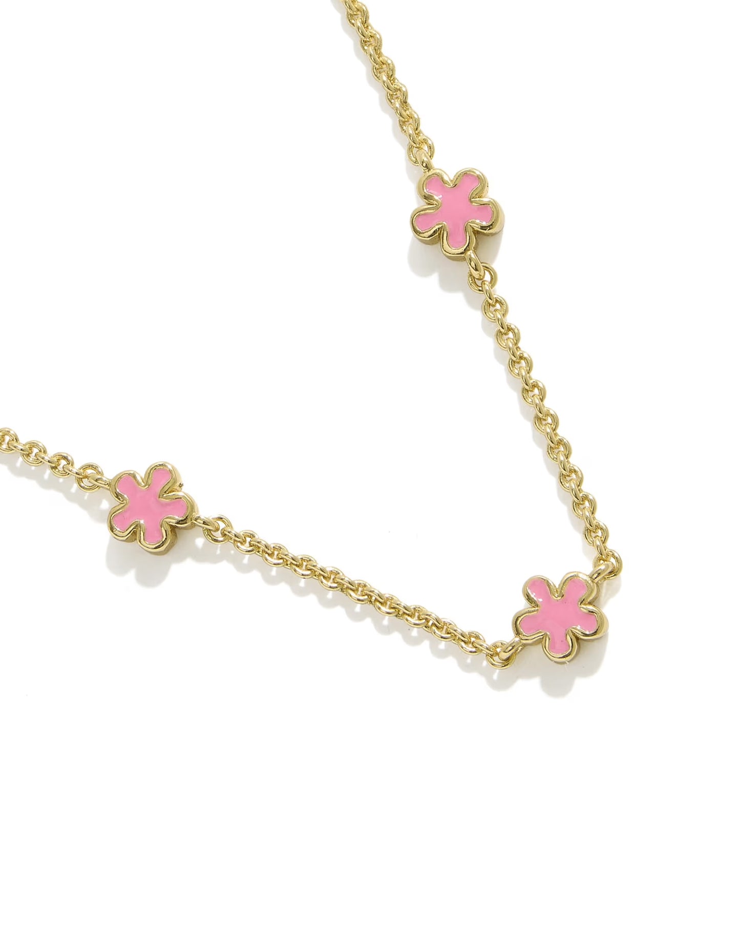 Kendra Scott Jane Gold Strand Neckalce In Dark Pink Enamel