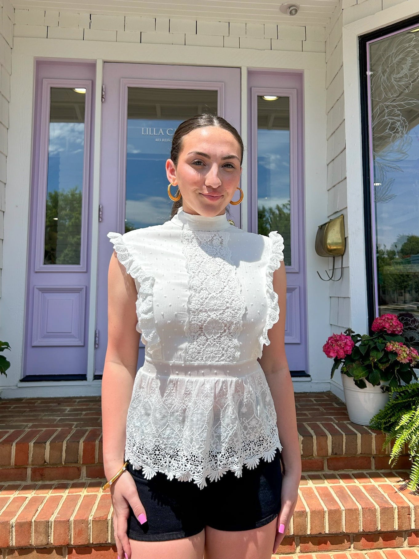 Dreamy Lace Backless Blouse