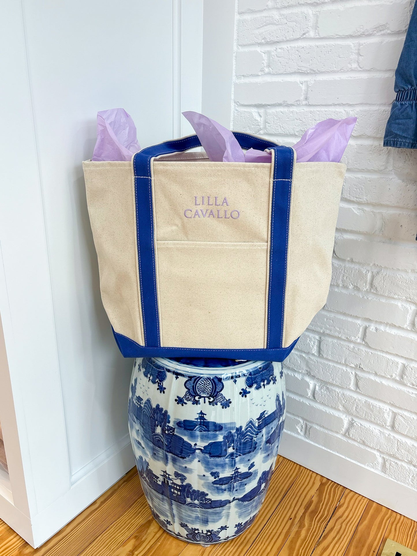 Lilla Cavallo Canvas Tote Bag