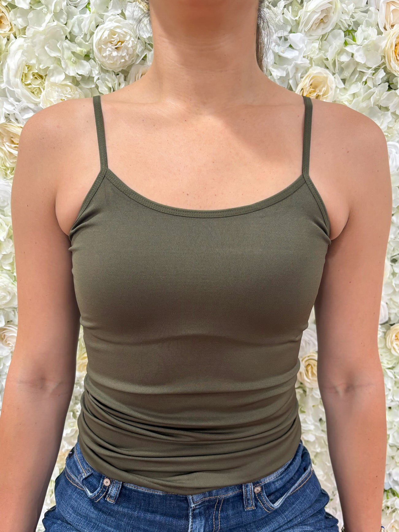 Basic Unlined Tank Top Cami