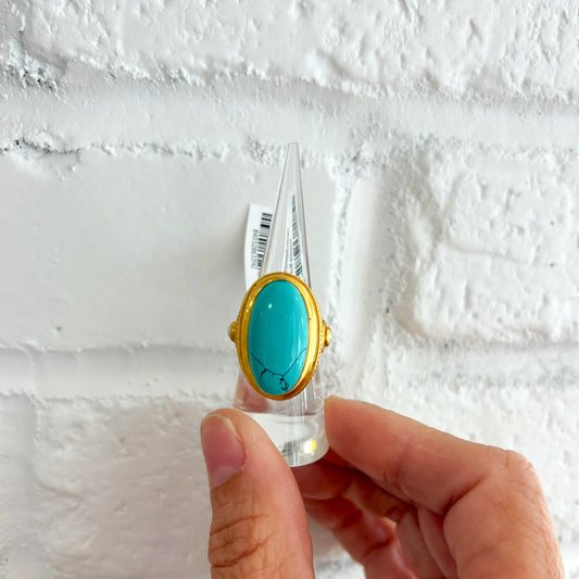 Julie Vos Turquoise Cannes Statement Ring