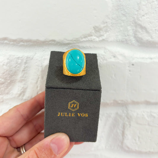 Julie Vos Turquoise Verona Statement Ring
