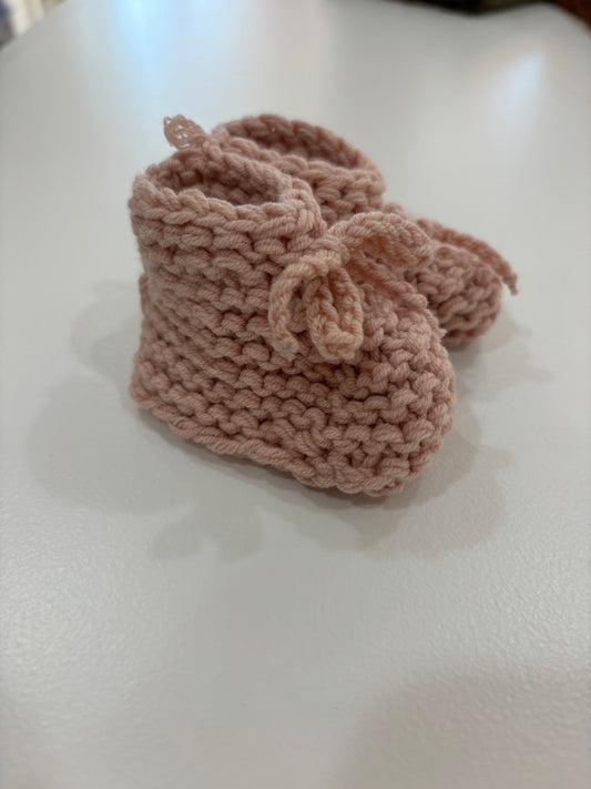 Crocheted Knit Baby Booties