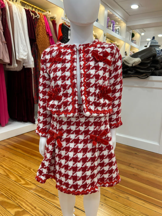 Red Houndstooth Set