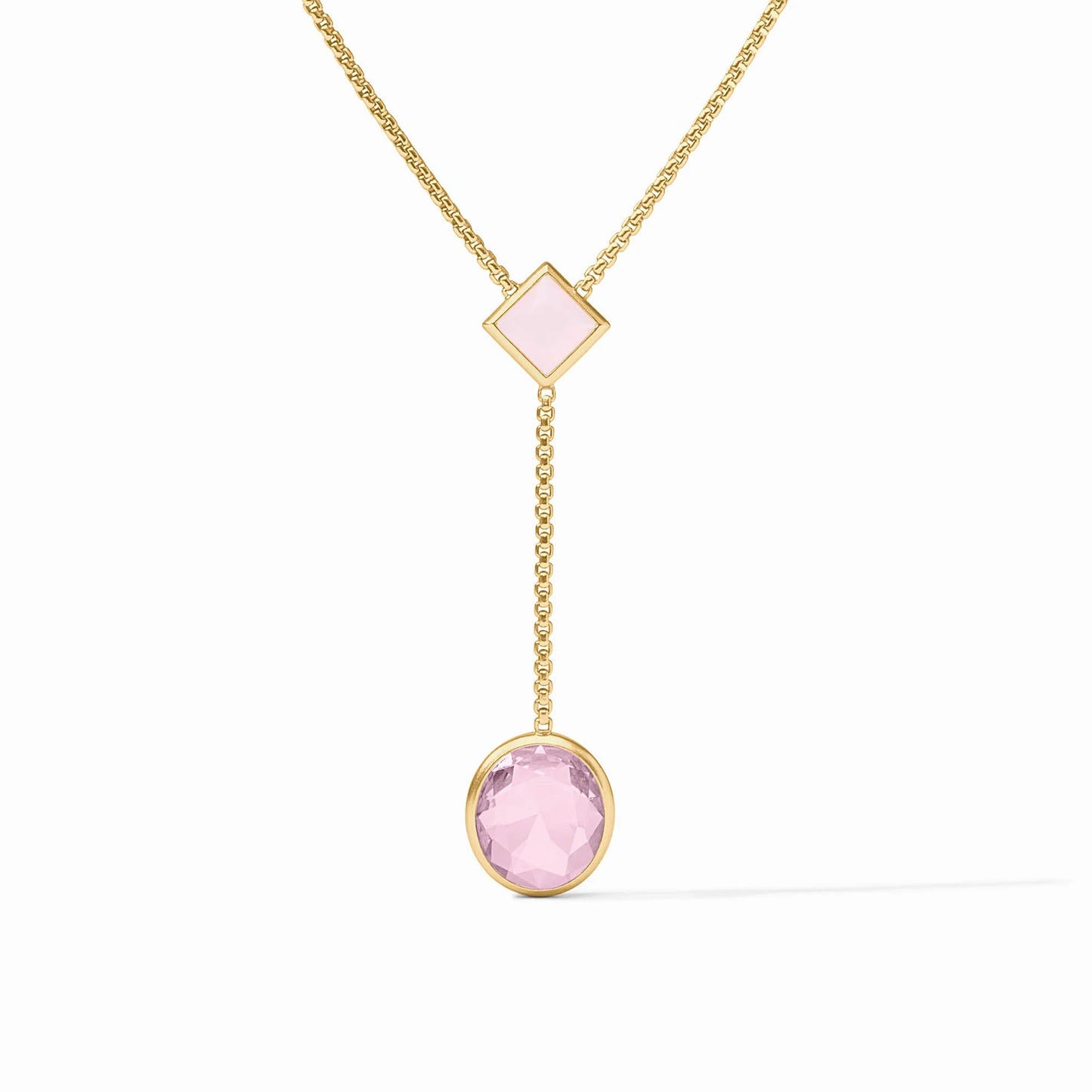 Julie Vos Jolie Lariat Necklace In Rose