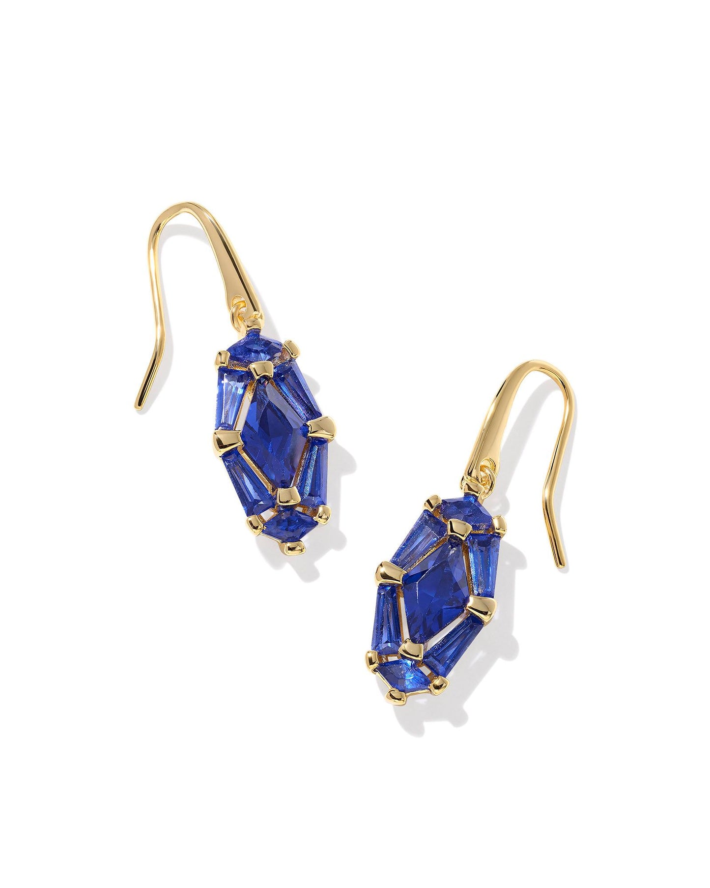 Kendra Scott Lindy Rae Lee Drop Earrings Blue Crystal