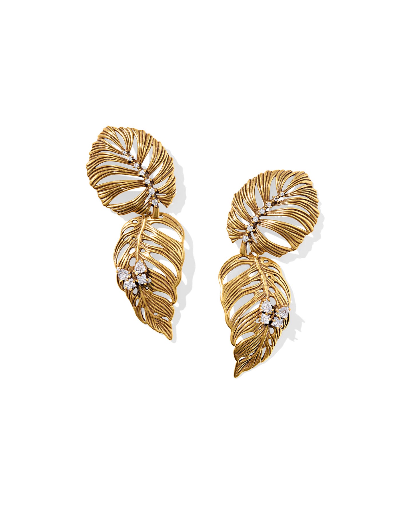 Kendra Scott Vintage Gold Kayla Statement Earring