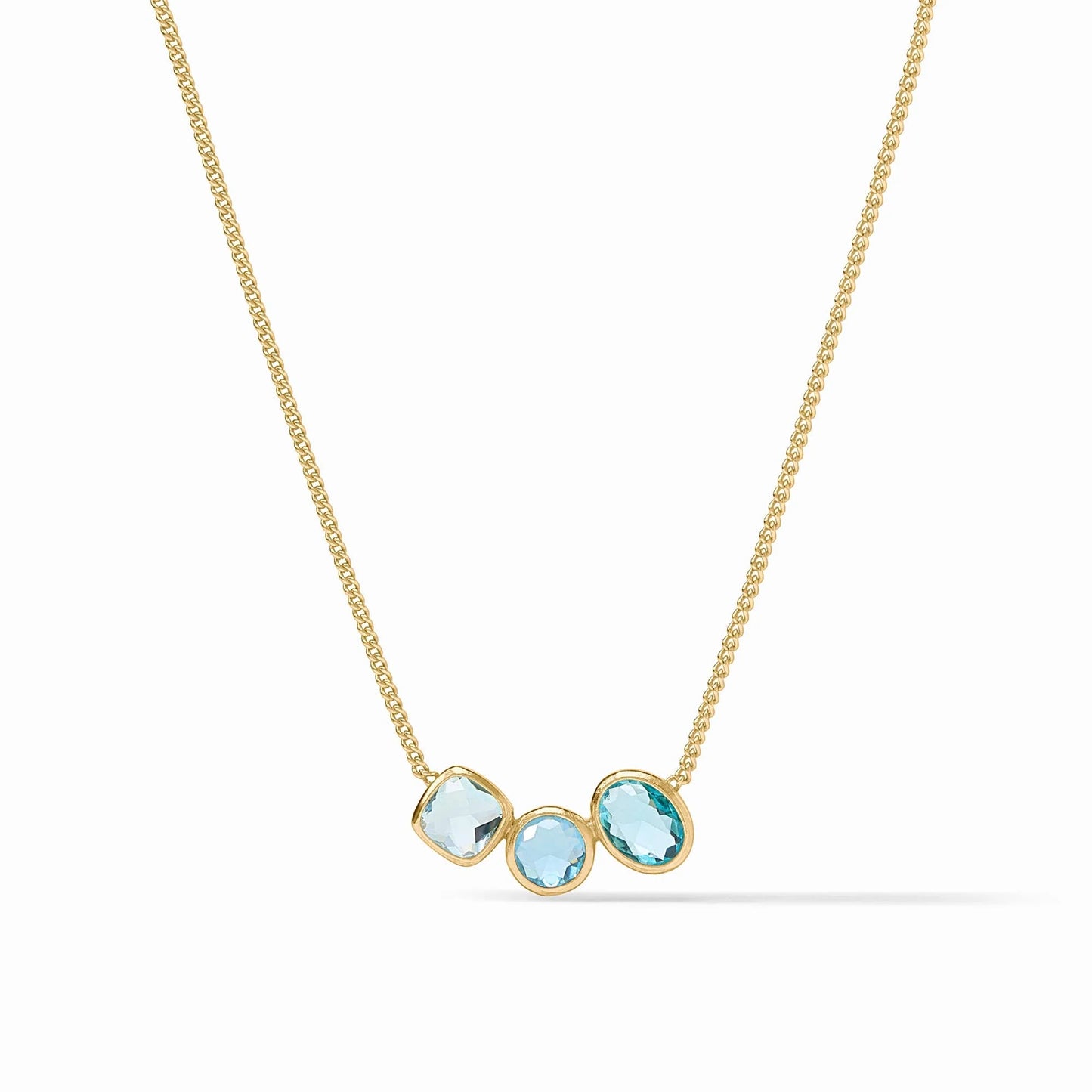 Julie Vos Kaleidoscope Delicate Necklace in Bahamian Blue