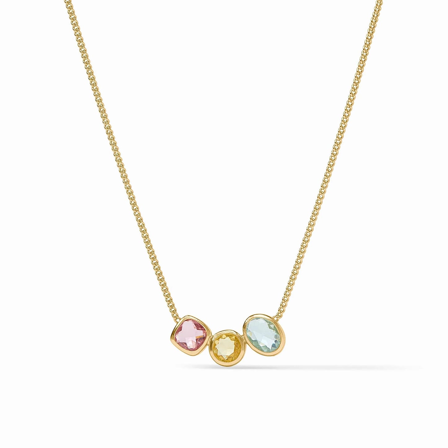 Julie Vos Kaleidoscope Delicate Necklace In Multi Stone