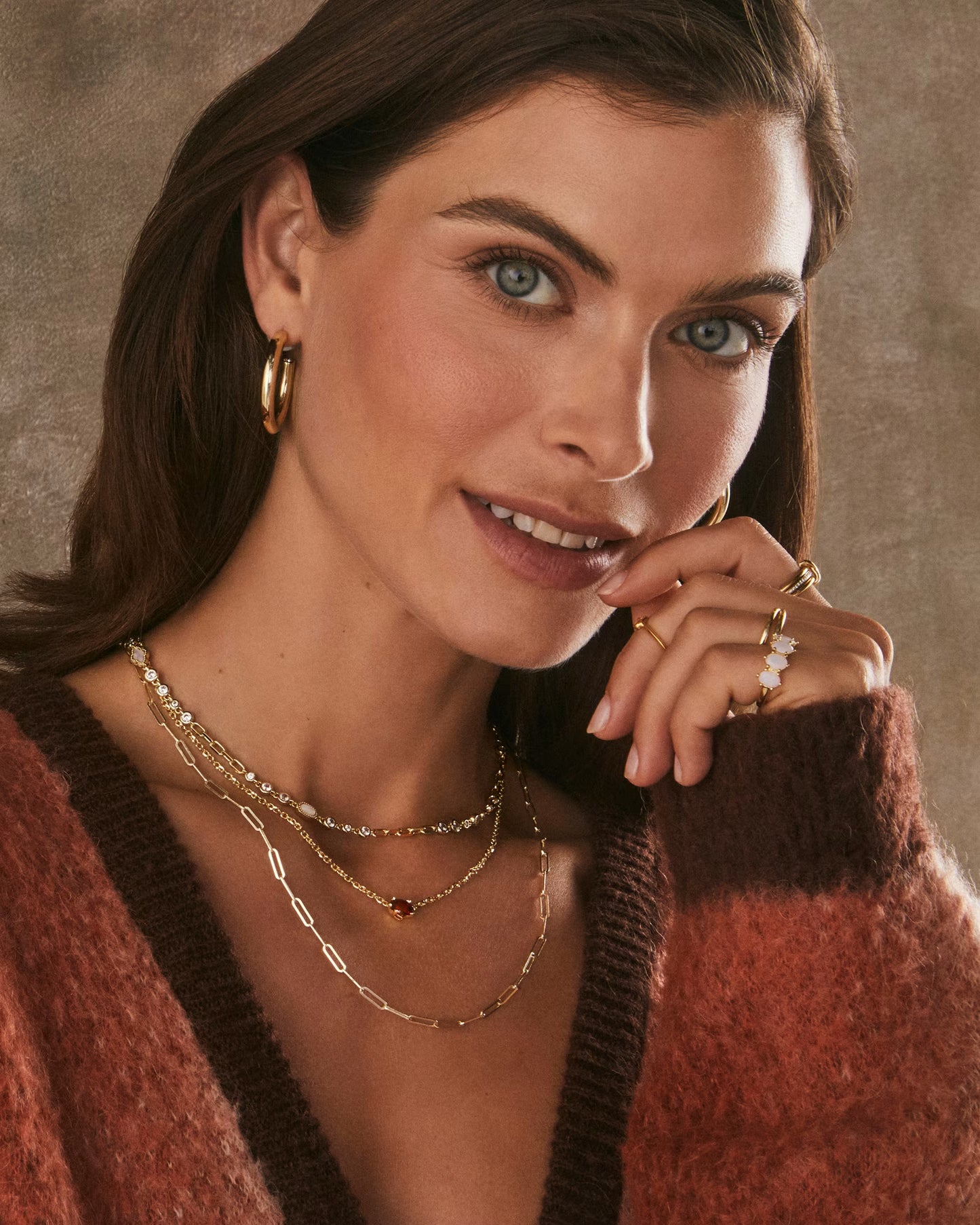 Kendra Scott Courtney Paperclip Necklace in Gold