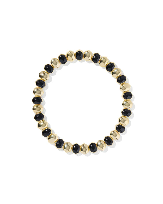Kendra Scott Daphne Enamel Stretch Bracelet Black Enamel