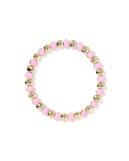 Kendra Scott Daphne Enamel Stretch Bracelet Light Pink Enamel