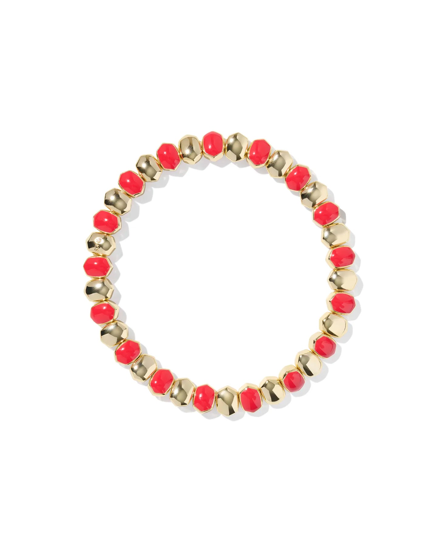 Kendra Scott Daphne Enamel Stretch Bracelet Red Enamel