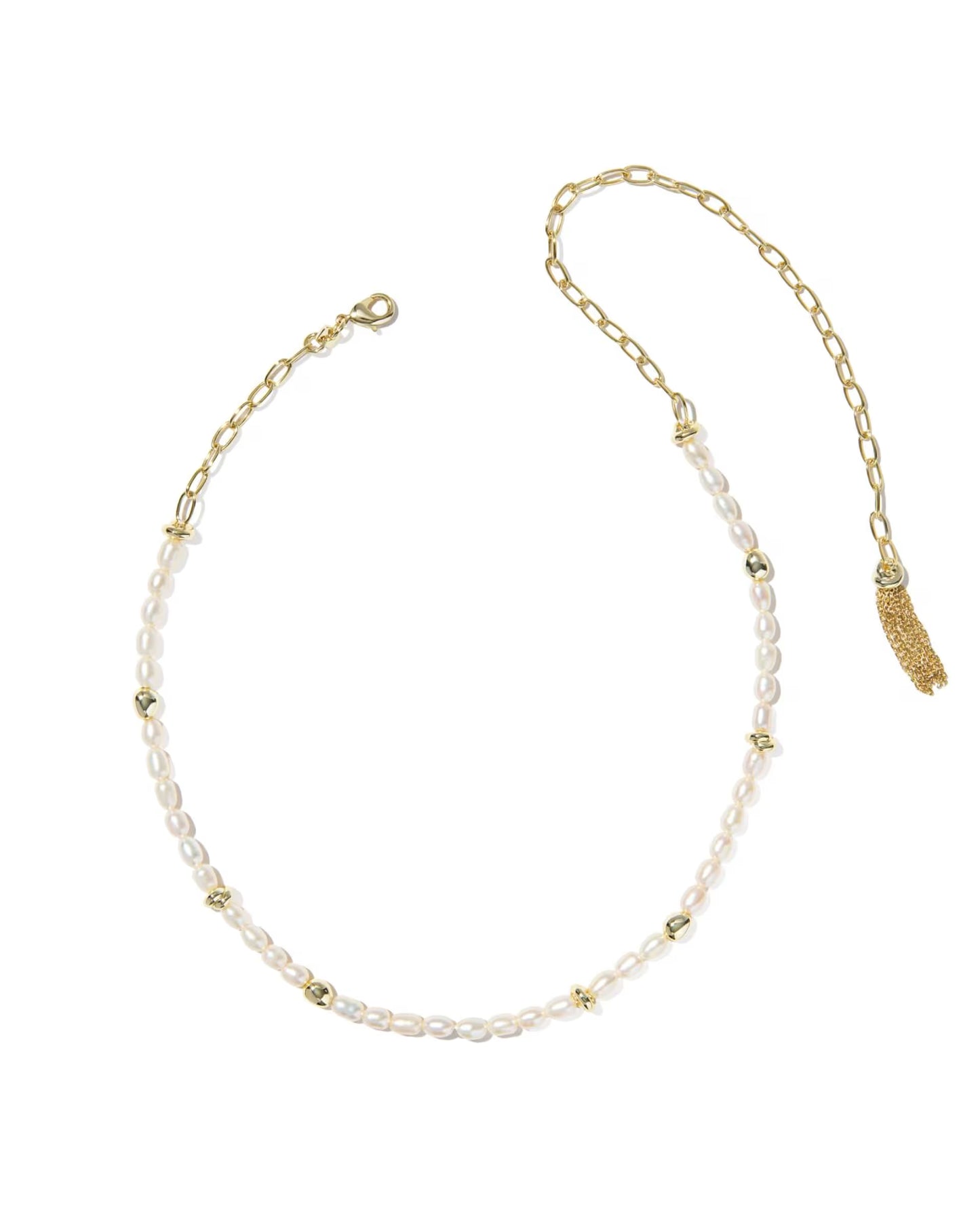 Kendra Scott Gabriella Gold Pearl Strand Necklace