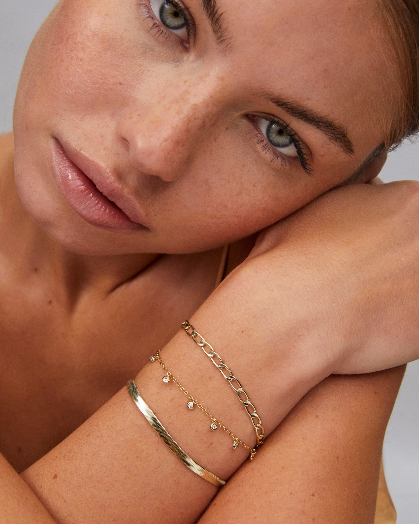 Kendra Scott Kassie Set Of 3 Chain Bracelets In Gold
