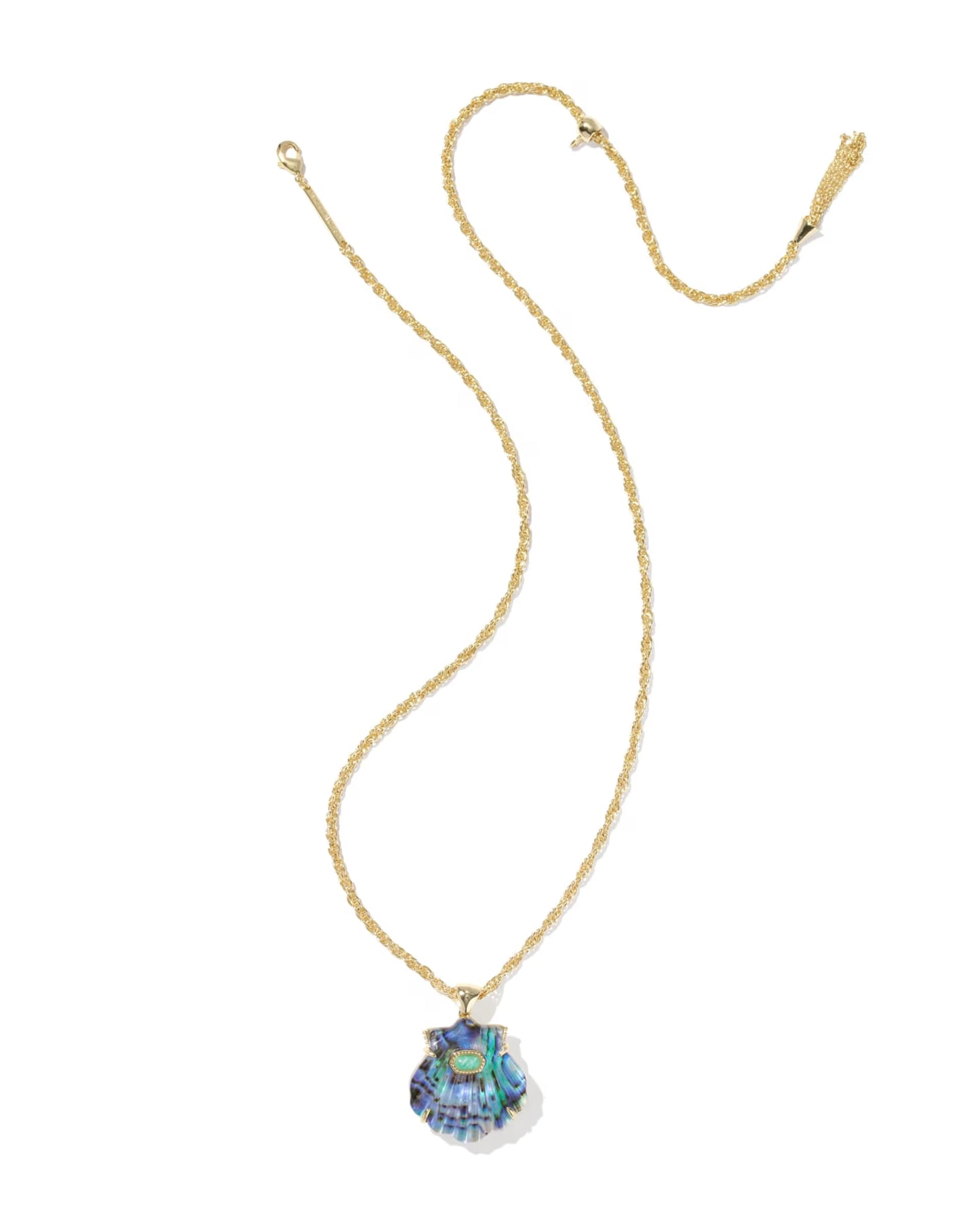 Kendra Scott Lucia Shell Short Pendant Necklace Abalone Shell