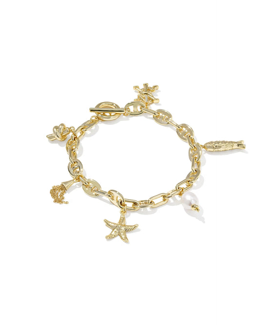 Kendra Scott Parker Charm Gold Bracelet