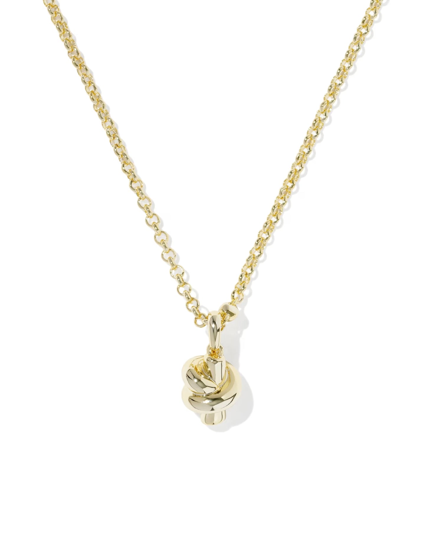 Kendra Scott Parker Knot Gold Short Pendant Necklace