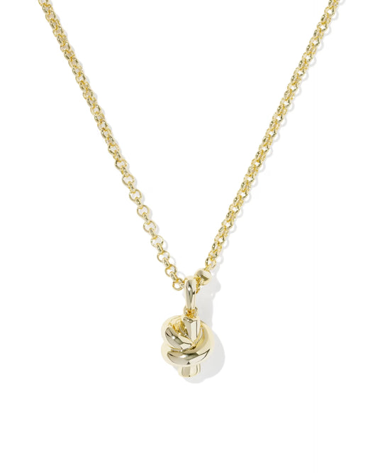 Kendra Scott Parker Knot Gold Short Pendant Necklace