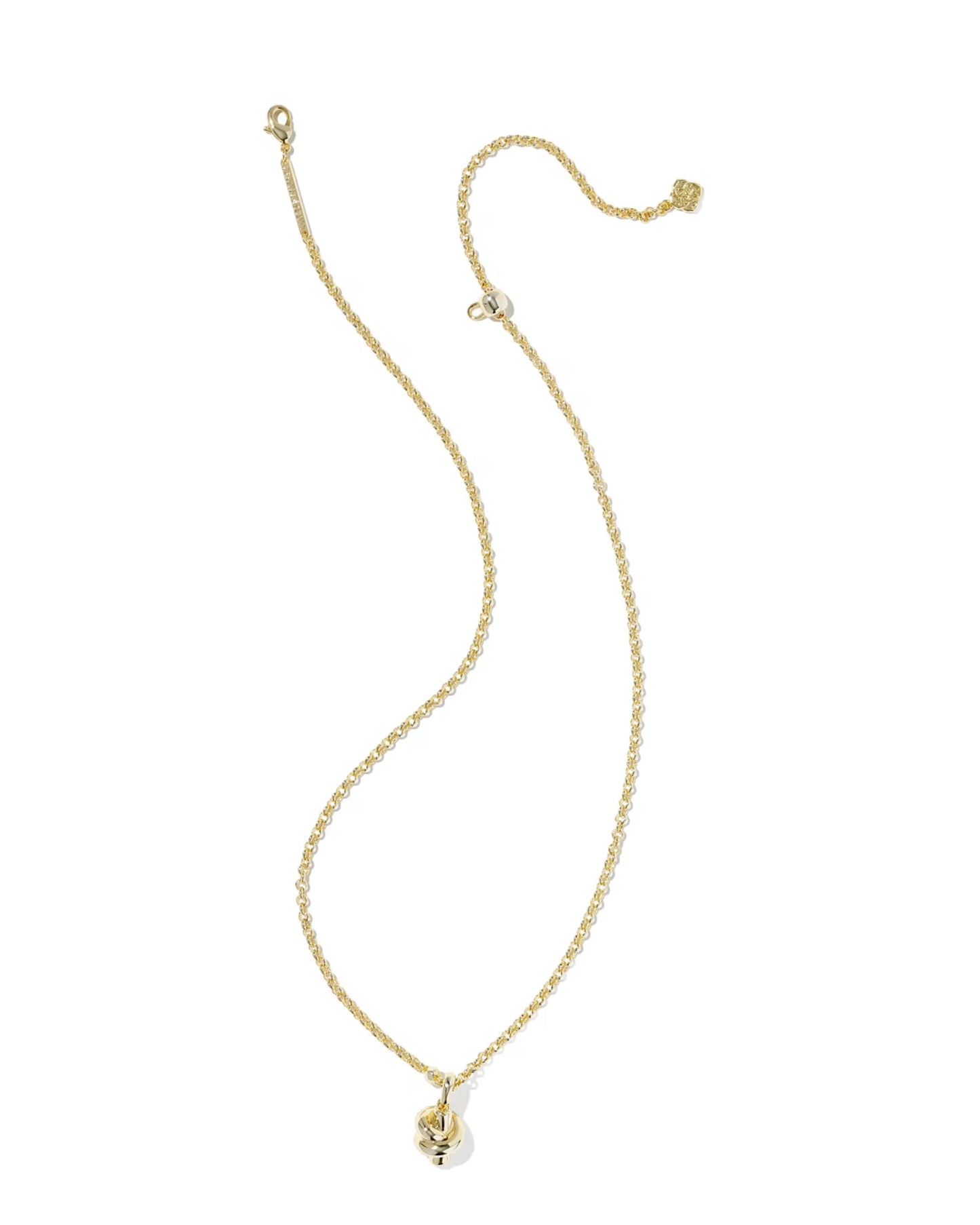 Kendra Scott Parker Knot Gold Short Pendant Necklace