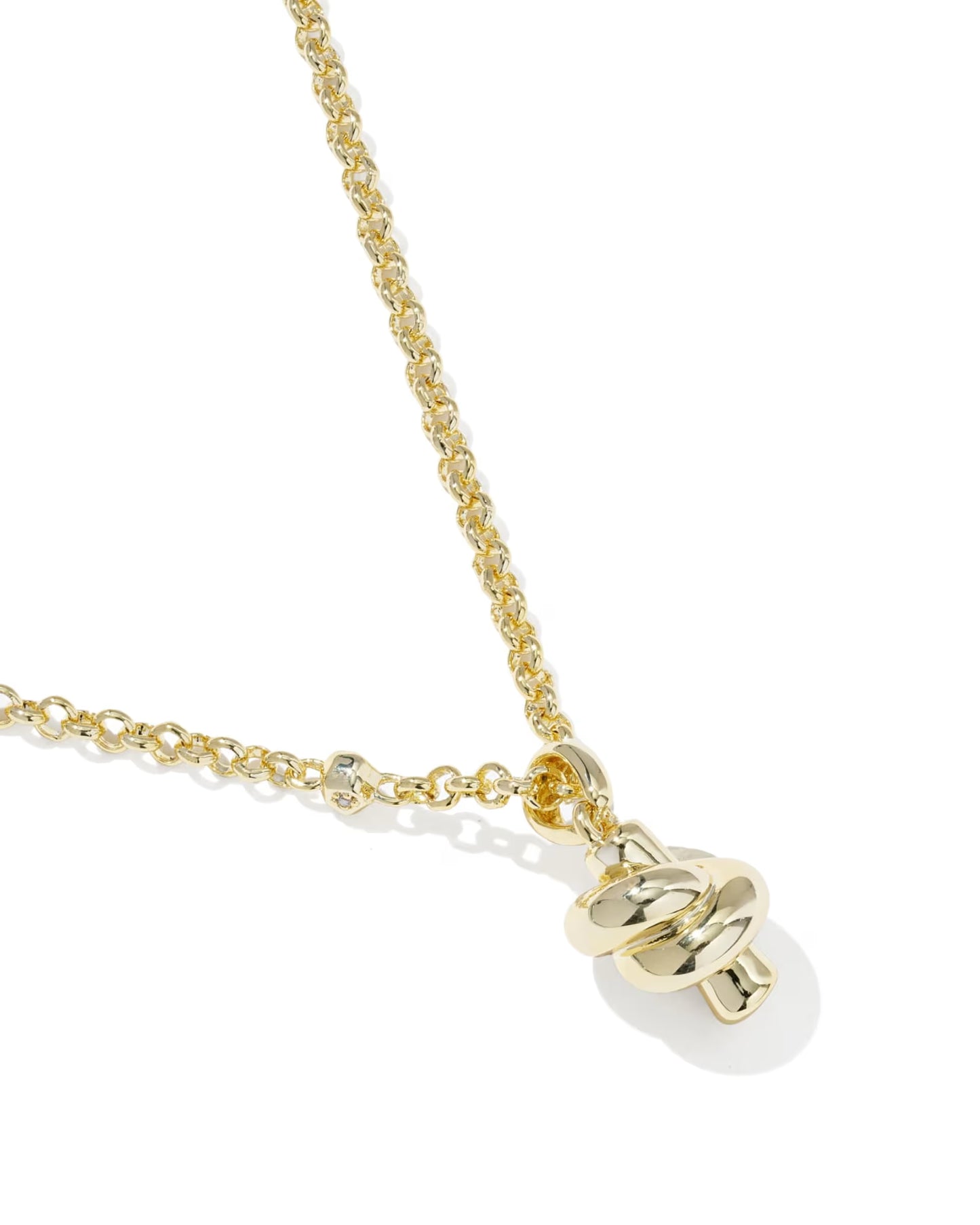 Kendra Scott Parker Knot Gold Short Pendant Necklace